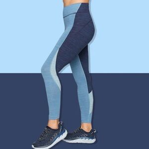 Outdoor Voices Two-Tone Blue Leggings